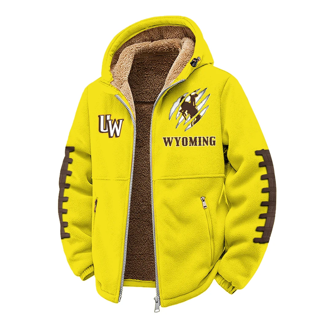 The Wyoming Power Winter Fleece Jacket, Anti-Pill Thermal Fleece HVN1445WC - Yellow - Image 2