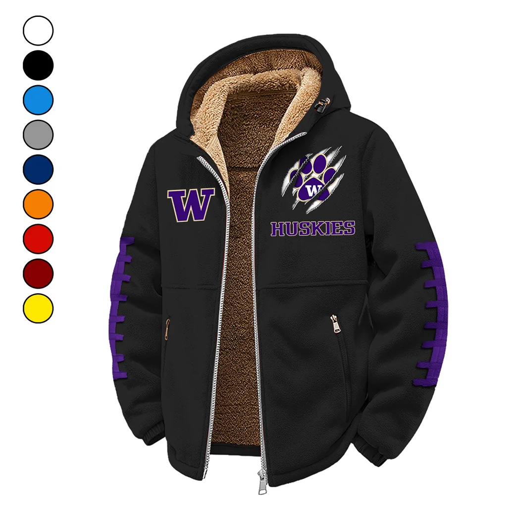 The Husky Spirit Winter Fleece Jacket, Arctic Expedition Fleece HVN1445WH - Black