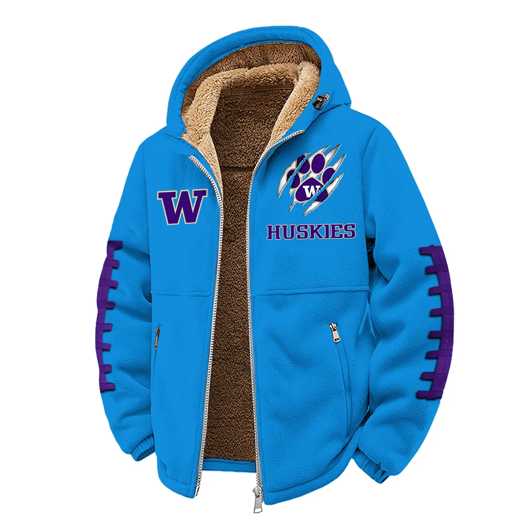 The Husky Spirit Winter Fleece Jacket, Arctic Expedition Fleece HVN1445WH - cyan - Image 2
