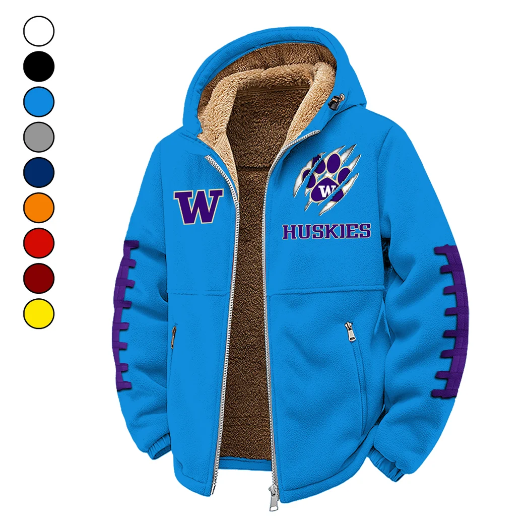 The Husky Spirit Winter Fleece Jacket, Arctic Expedition Fleece HVN1445WH - cyan