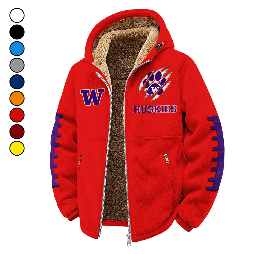 The Husky Spirit Winter Fleece Jacket, Arctic Expedition Fleece HVN1445WH - red
