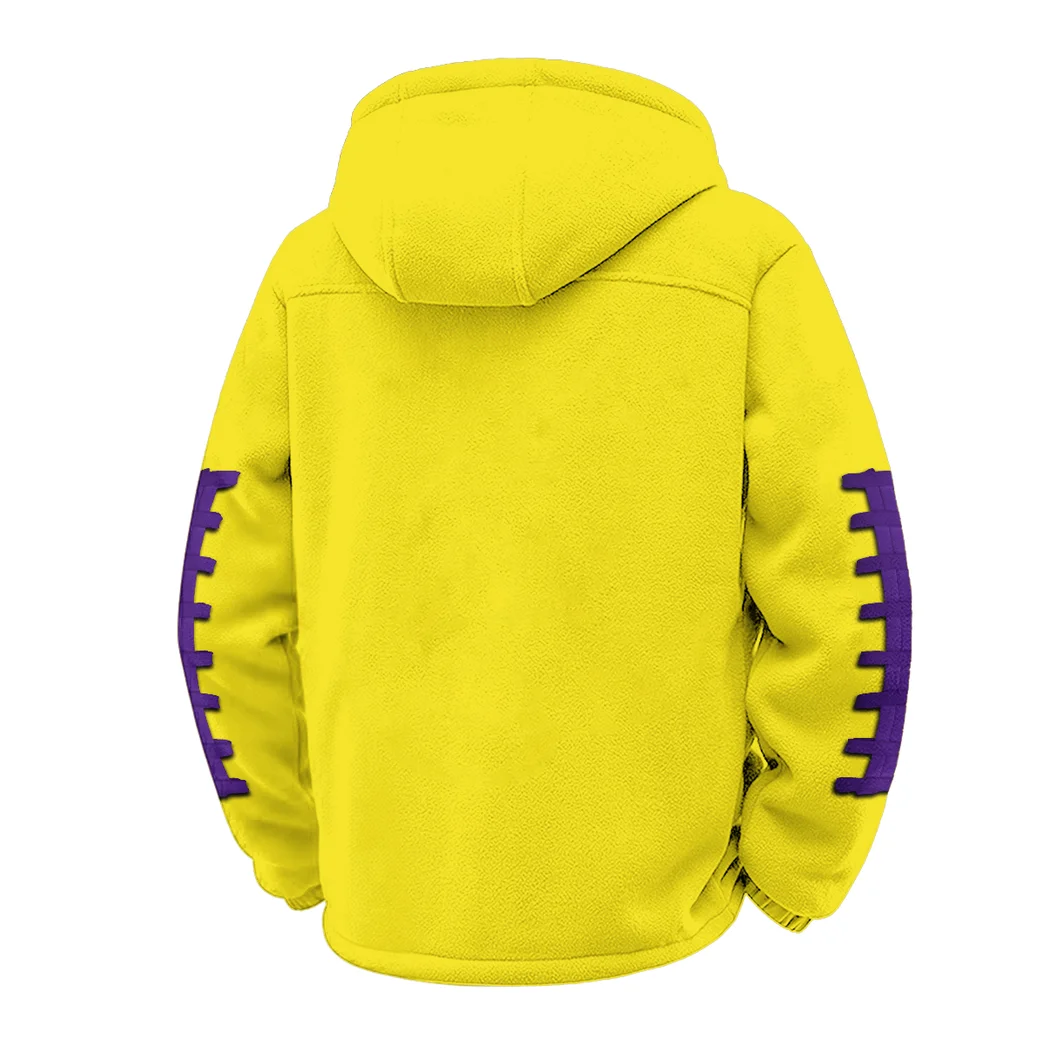The Husky Spirit Winter Fleece Jacket, Arctic Expedition Fleece HVN1445WH - Yellow - Image 3