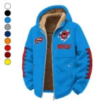 The Hilltopper Elite Winter Fleece Jacket, Extreme Cold Fleece Coat HVN1445WK - cyan
