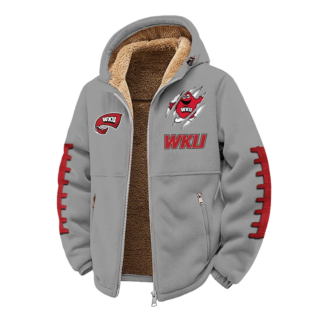 The Hilltopper Elite Winter Fleece Jacket, Extreme Cold Fleece Coat HVN1445WK - Grey - Image 2