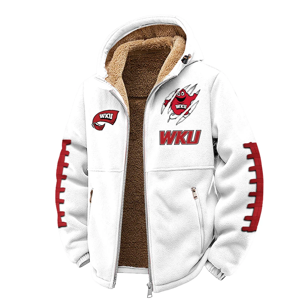 The Hilltopper Elite Winter Fleece Jacket, Extreme Cold Fleece Coat HVN1445WK - White - Image 2