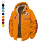 The WSU Elite Winter Fleece Jacket, Insulated Sport Hoody HVN1445WS - Orange