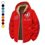 The WSU Elite Winter Fleece Jacket, Insulated Sport Hoody HVN1445WS - red
