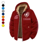 The WSU Elite Winter Fleece Jacket, Insulated Sport Hoody HVN1445WS - Wine