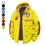 The WSU Elite Winter Fleece Jacket, Insulated Sport Hoody HVN1445WS - Yellow