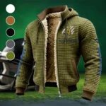 The WVU Spirit Fleece-Lined Hooded Jacket, Thermal Core Fleece Jacket HVN1445WV - Green