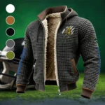 The WVU Spirit Fleece-Lined Hooded Jacket, Thermal Core Fleece Jacket HVN1445WV - Grey