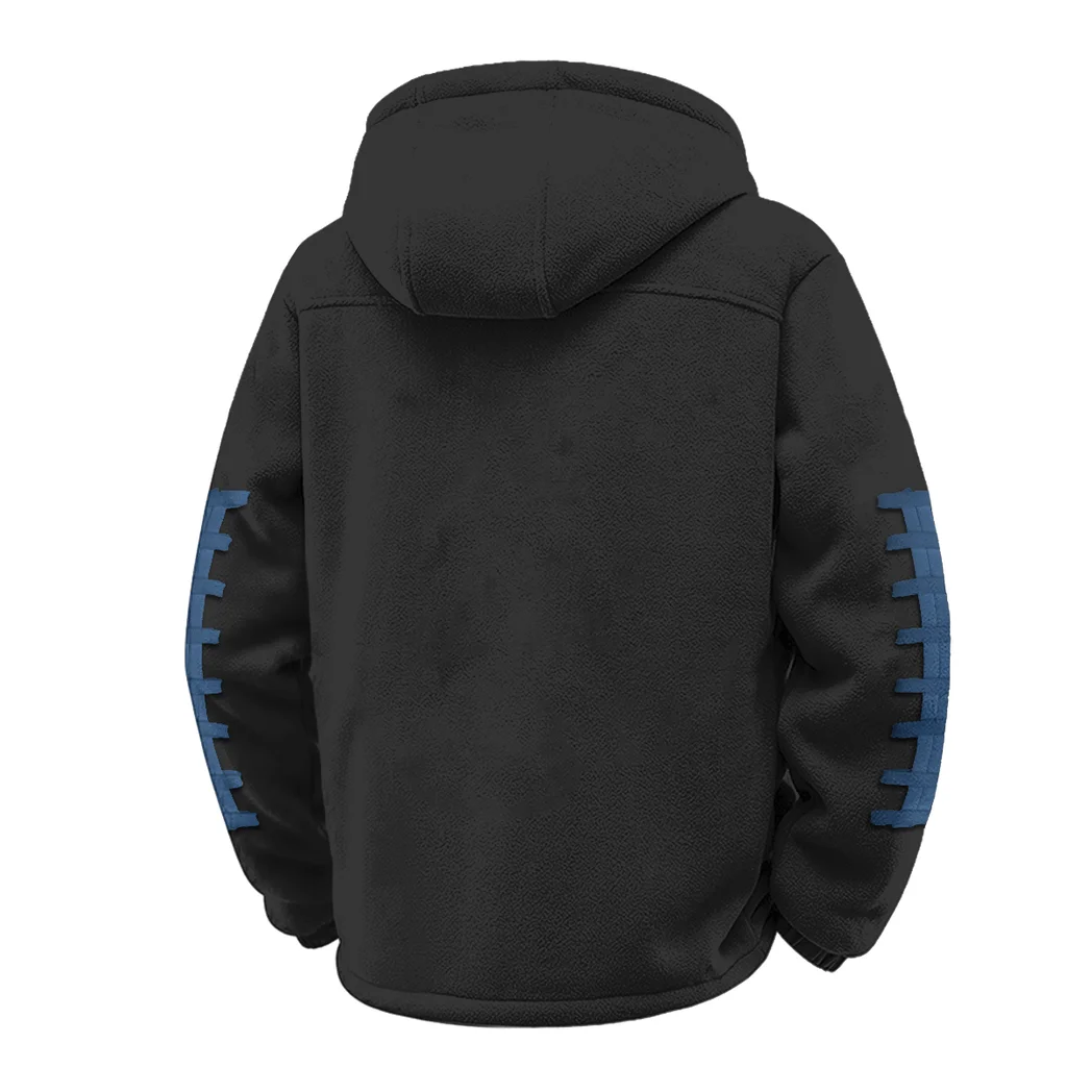 The WVU Spirit Winter Fleece Jacket, Premium Fleece Barrier HVN1445WV - Black - Image 3