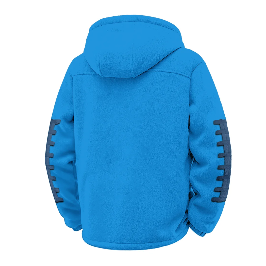 The WVU Spirit Winter Fleece Jacket, Premium Fleece Barrier HVN1445WV - cyan - Image 3