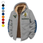 The WVU Spirit Winter Fleece Jacket, Premium Fleece Barrier HVN1445WV - Grey
