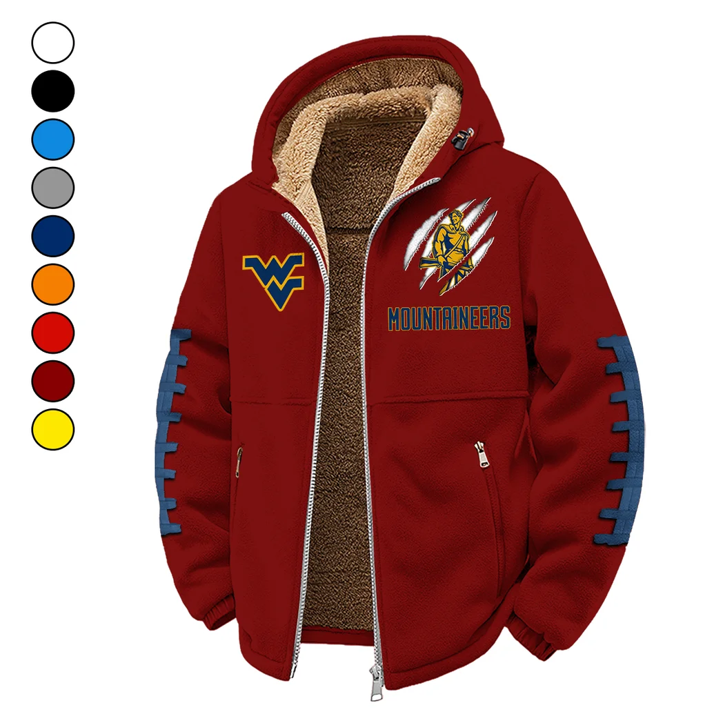 The WVU Spirit Winter Fleece Jacket, Premium Fleece Barrier HVN1445WV - Wine