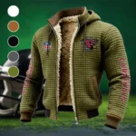 Red Talons Fleece-Lined Hooded Jacket, Endurance Sport Thermal Hoody HVN1446AC - Green
