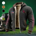 Red Talons Fleece-Lined Hooded Jacket, Endurance Sport Thermal Hoody HVN1446AC - Grey