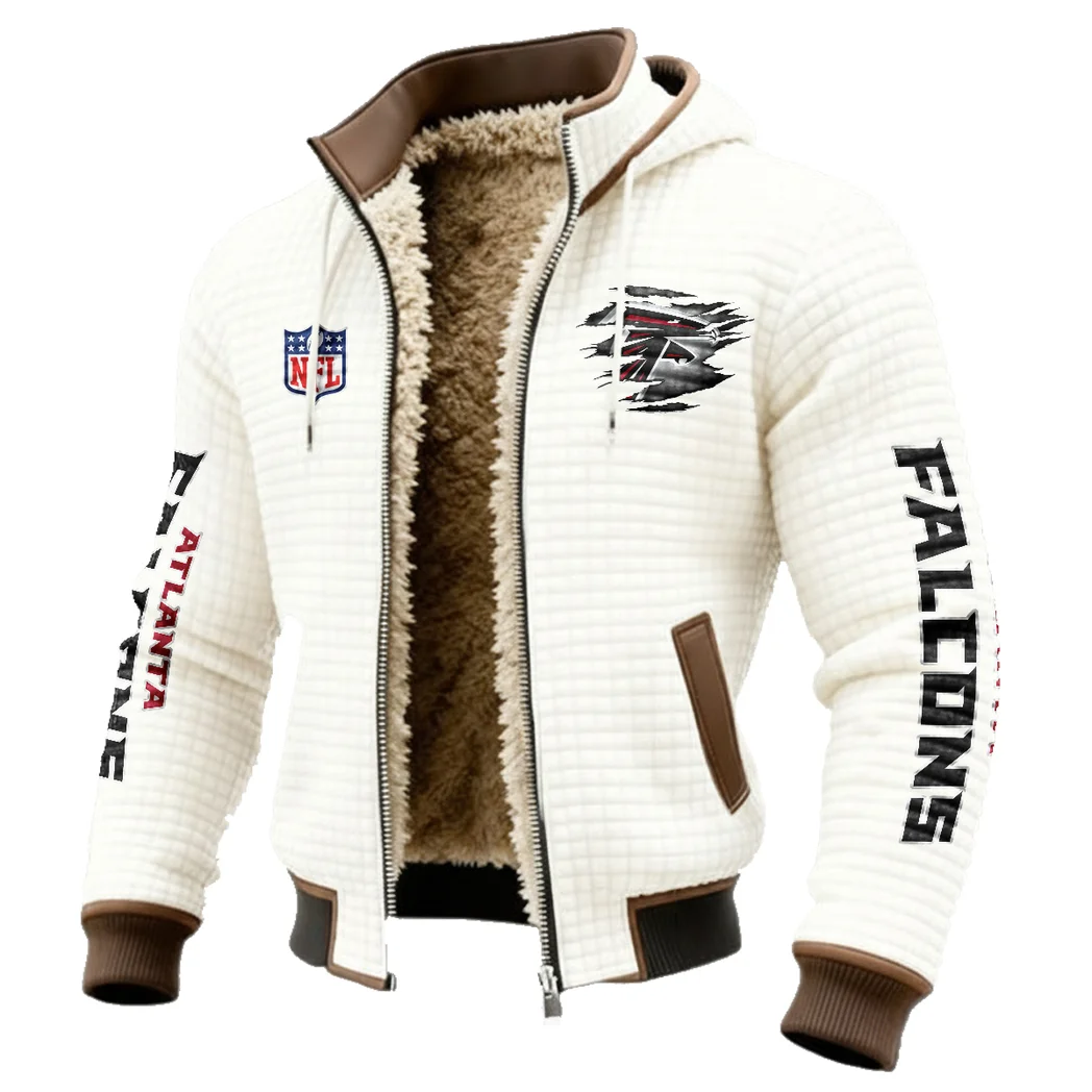 Red Wing Pride Fleece-Lined Hooded Jacket, Dynamic Training Hooded Shell HVN1446AF - White - Image 2
