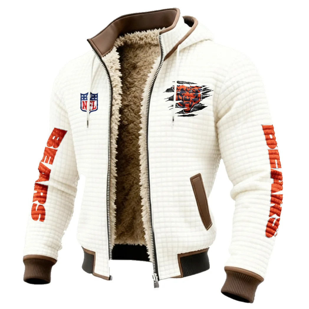 Lakefront Squad Fleece-Lined Hooded Jacket, Endurance Sport Thermal Hoody HVN1446CB - White - Image 2