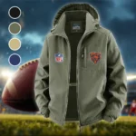 Lakefront Squad Fleece Windbreaker Jacket, Windproof Fleece Hybrid HVN1446CB - Green