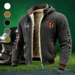 Tiger Crew Fleece-Lined Hooded Jacket, All-Mountain Hooded Fleece HVN1446CI - Grey