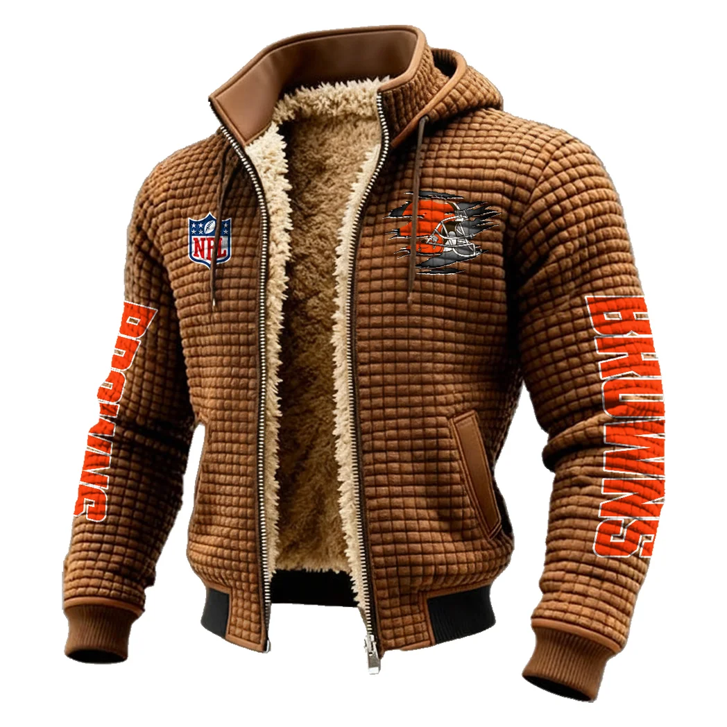Midnight Prowlers Fleece-Lined Hooded Jacket, Alpine Ascent Hooded Jacket HVN1446CL - brown - Image 2
