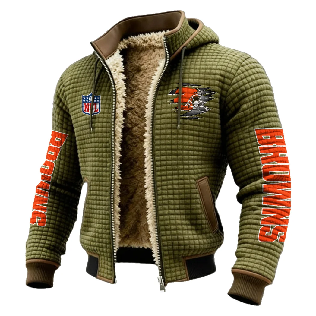 Midnight Prowlers Fleece-Lined Hooded Jacket, Alpine Ascent Hooded Jacket HVN1446CL - Green - Image 2