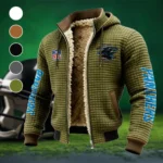 Victory Paws Fleece-Lined Hooded Jacket, Cross-Training Winter Layer HVN1446CP - Green