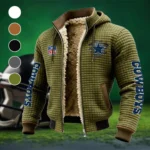 Silver Spurs Fleece-Lined Hooded Jacket, Rapid-Dry Fleece-Lined Hoody HVN1446DC - Green
