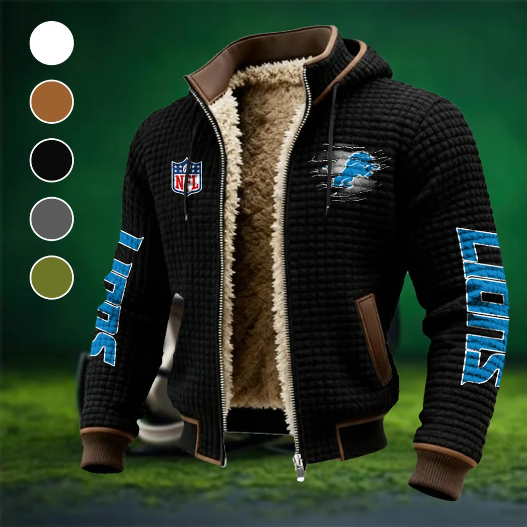 Match Day Prowlers Fleece-Lined Hooded Jacket, Elite Athlete Winter Jacket HVN1446DL - Black