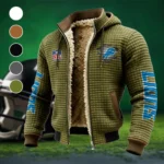 Match Day Prowlers Fleece-Lined Hooded Jacket, Elite Athlete Winter Jacket HVN1446DL - Green