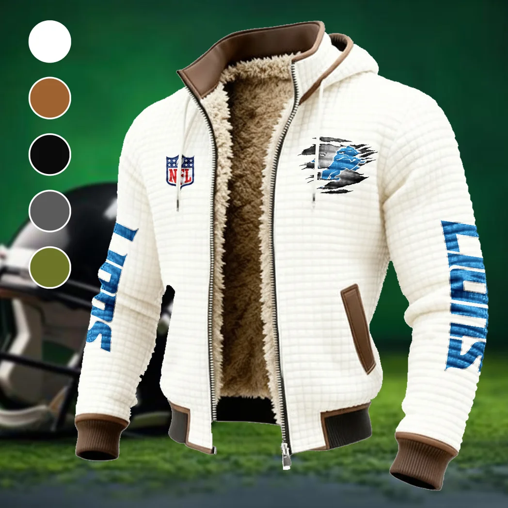 Match Day Prowlers Fleece-Lined Hooded Jacket, Elite Athlete Winter Jacket HVN1446DL - White
