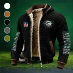 Game Day Squad Fleece-Lined Hooded Jacket, Weather-Shield Fleece Hoody HVN1446GP - Black