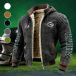 Game Day Squad Fleece-Lined Hooded Jacket, Weather-Shield Fleece Hoody HVN1446GP - Grey
