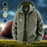 Football Blue Crew Fleece Windbreaker Jacket, Performance Barrier Jacket HVN1446HT - Green