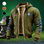 Game Day Stampede Fleece-Lined Hooded Jacket, Storm-Ready Fleece-Lined Coat HVN1446IC - Green