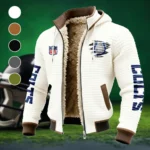 Game Day Stampede Fleece-Lined Hooded Jacket, Storm-Ready Fleece-Lined Coat HVN1446IC - White