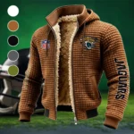 Fan Feline Squad Fleece-Lined Hooded Jacket, Arctic Protection Hooded Zip HVN1446JJ - brown