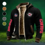 Victory Horns Fleece-Lined Hooded Jacket, Elemental Guard Sport Jacket HVN1446KC - Black