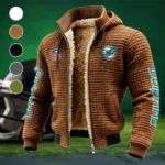 Midnight Saints Fleece-Lined Hooded Jacket, Cold-Snap Defense Jacket HVN1446MD - brown