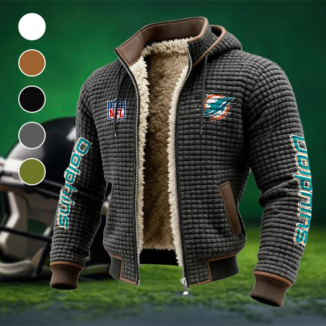 Midnight Saints Fleece-Lined Hooded Jacket, Cold-Snap Defense Jacket HVN1446MD - Grey