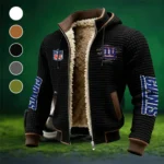 Empire Fans Fleece-Lined Hooded Jacket, Ultra-Soft Plush Lined Jacket HVN1446NG - Black