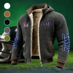 Empire Fans Fleece-Lined Hooded Jacket, Ultra-Soft Plush Lined Jacket HVN1446NG - Grey