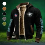 Midnight Talons Fleece-Lined Hooded Jacket, Luxe Cloud-Fleece Hooded Shell HVN1446PE - Black