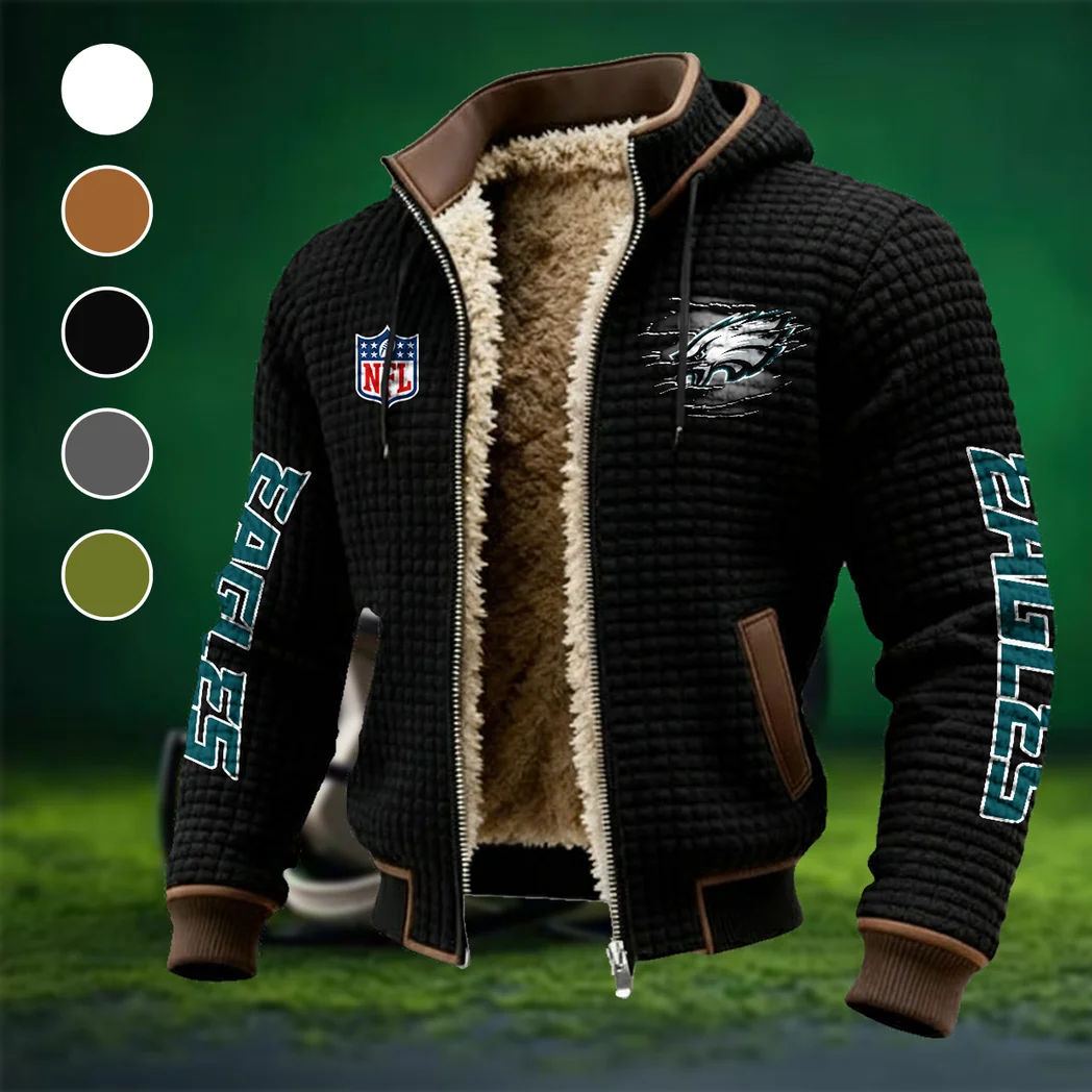 Midnight Talons Fleece-Lined Hooded Jacket, Luxe Cloud-Fleece Hooded Shell HVN1446PE - Black
