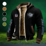 Puget Squad Fleece-Lined Hooded Jacket, Breathable Warmth Sport Jacket HVN1446SS - Black