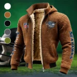 Puget Squad Fleece-Lined Hooded Jacket, Breathable Warmth Sport Jacket HVN1446SS - brown