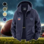 Football Titan Crew Fleece Windbreaker Jacket, Cross-Training Wind Shell HVN1446TT - Navy