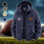 Army Fans Fleece Windbreaker Jacket, Outdoor Activity Defense HVN1446WC - Navy