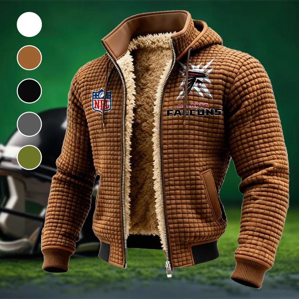Game Day Fliers Fleece-Lined Hooded Jacket, Dynamic Training Hooded Shell HVN1447AF - brown